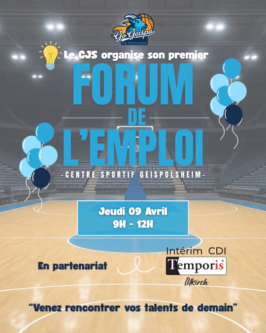 𝗟𝗘 𝗖𝗝𝗦 𝗚𝗘𝗜𝗦𝗣𝗢𝗟𝗦𝗛𝗘𝗜𝗠 𝗢𝗥𝗚𝗔𝗡𝗜𝗦𝗘 𝗦𝗢𝗡 𝗣𝗥𝗘𝗠𝗜𝗘𝗥 𝗙𝗢𝗥𝗨𝗠 𝗗𝗘 𝗟’𝗘𝗠𝗣𝗟𝗢𝗜 ! 💙 Bischwiller