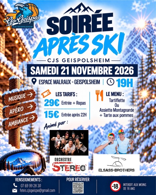 𝗟𝗔 𝗦𝗢𝗜𝗥𝗘́𝗘 𝗔𝗣𝗥𝗘̀𝗦 𝗦𝗞𝗜 𝗔𝗨 𝗖𝗝𝗦 𝗚𝗘𝗜𝗦𝗣𝗢𝗟𝗦𝗛𝗘𝗜𝗠 ! 🤩 Obernai